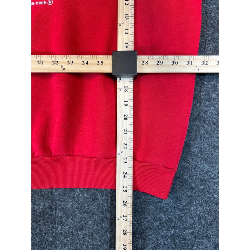 Vintage 90s Coca Cola Sweatshirt Mens Large Red Raglan Graphic Pullover USA - Picture 6 of 7